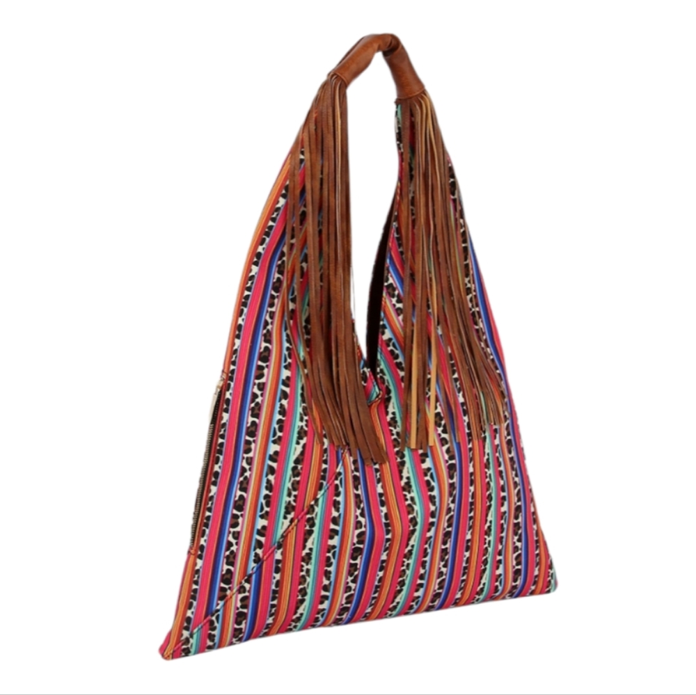 Le Miel Leopard Printed Hobo Bag